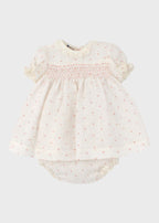 Completo Cotone Pois Rosa TAORMINA1413 corredino e abbigliamento neonato | NANU' BABY