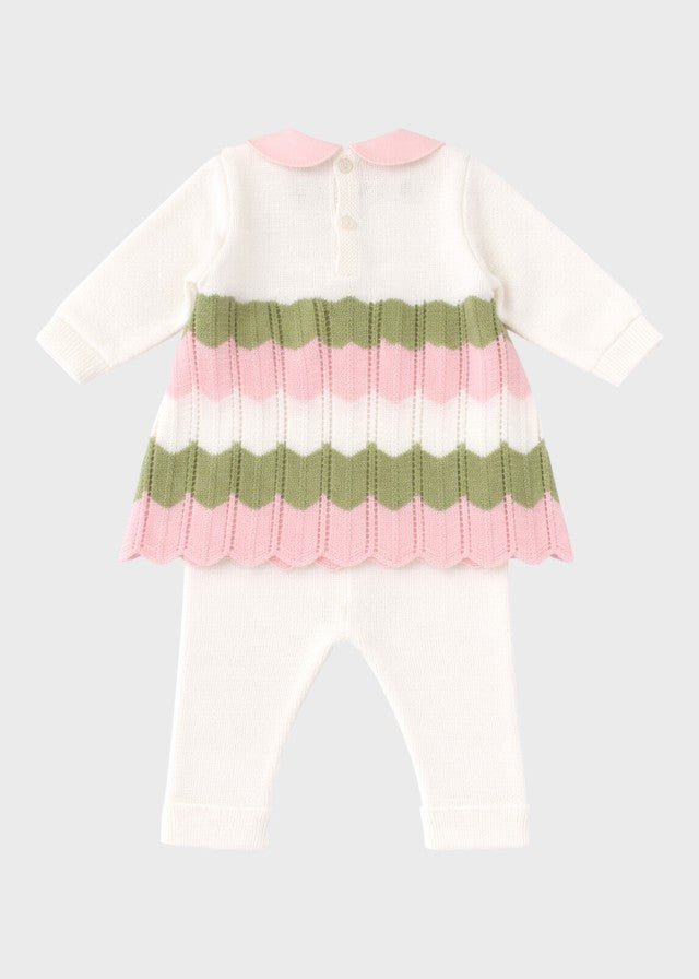 Completo Cotone Rosa Pesco EK1819 corredino e abbigliamento neonato | NANU' BABY