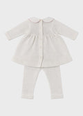 Completo Cotone Roselline Bianco 462 corredino e abbigliamento neonato | NANU' BABY