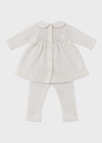 Completo Cotone Roselline Bianco 462 corredino e abbigliamento neonato | NANU' BABY