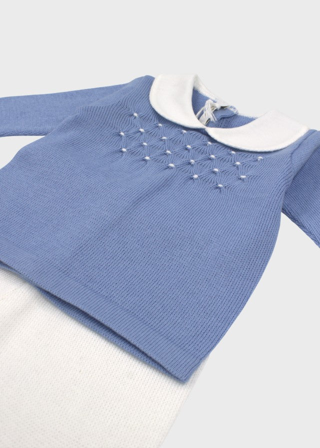 Completo Cotone Smock Petalo NIDO/584 - P corredino e abbigliamento neonato | NANU' BABY