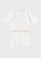 Completo Cotone Teddy Avorio EK5750/A corredino e abbigliamento neonato | NANU' BABY