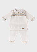 Completo Filo Cotone Verde EK5150/V corredino e abbigliamento neonato | NANU' BABY