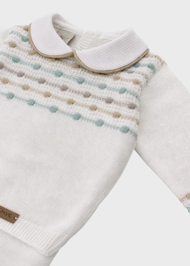 Completo Filo Cotone Verde EK5150/V corredino e abbigliamento neonato | NANU' BABY
