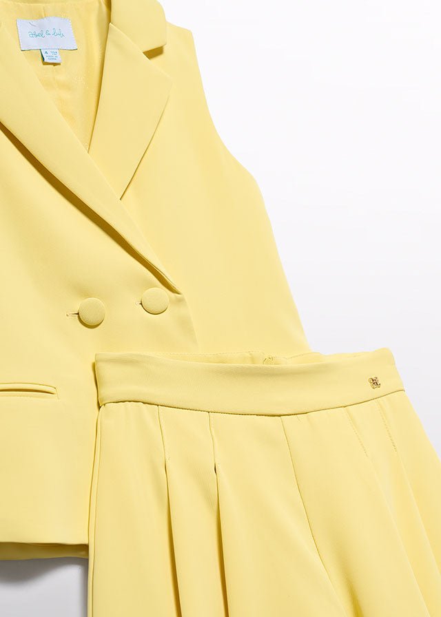 Completo Gilet Bermuda Giallo 5287/39 corredino e abbigliamento neonato | NANU' BABY