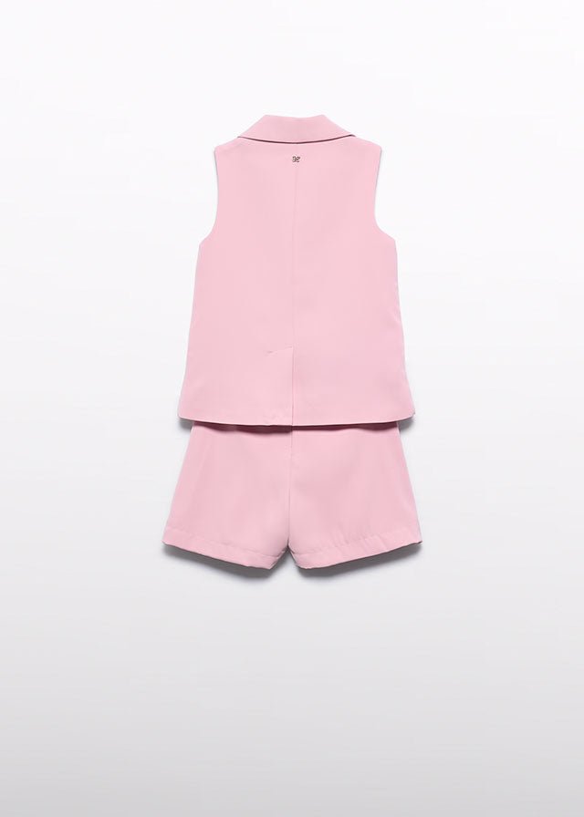 Completo Gilet Bermuda Rosa 5287/40 corredino e abbigliamento neonato | NANU' BABY