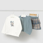 Completo gonna 3 pezzi Bimba CIELO 2922/10 corredino e abbigliamento neonato | NANU' BABY