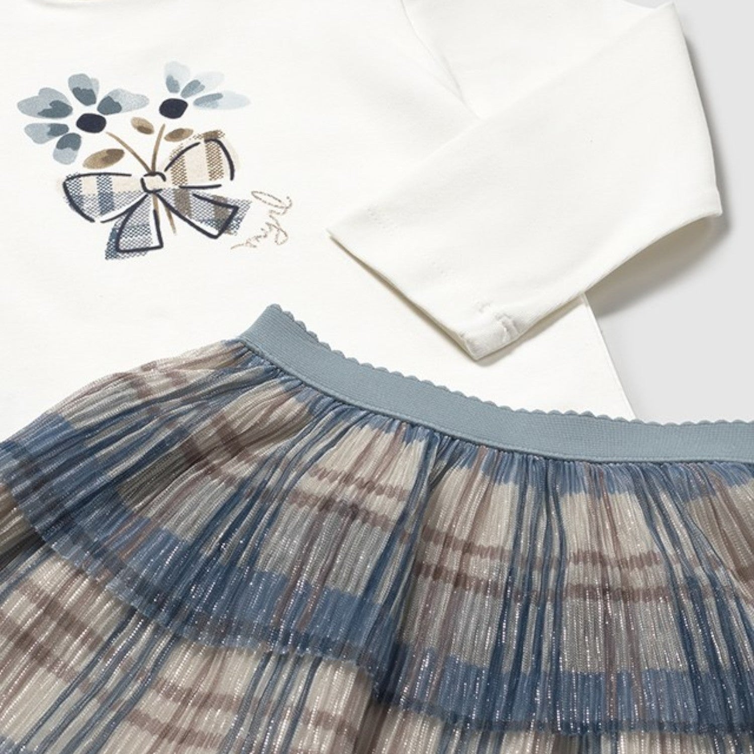 Completo gonna 3 pezzi Bimba CIELO 2922/10 corredino e abbigliamento neonato | NANU' BABY