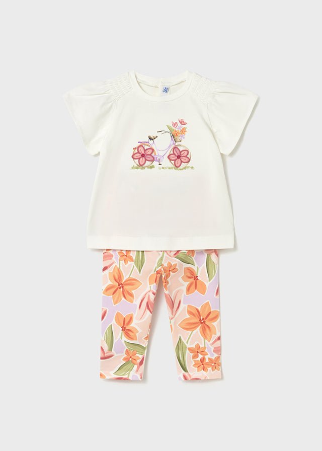 Completo Leggings Cotone Arancione 1747/28 corredino e abbigliamento neonato | NANU' BABY