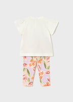 Completo Leggings Cotone Arancione 1747/28 corredino e abbigliamento neonato | NANU' BABY