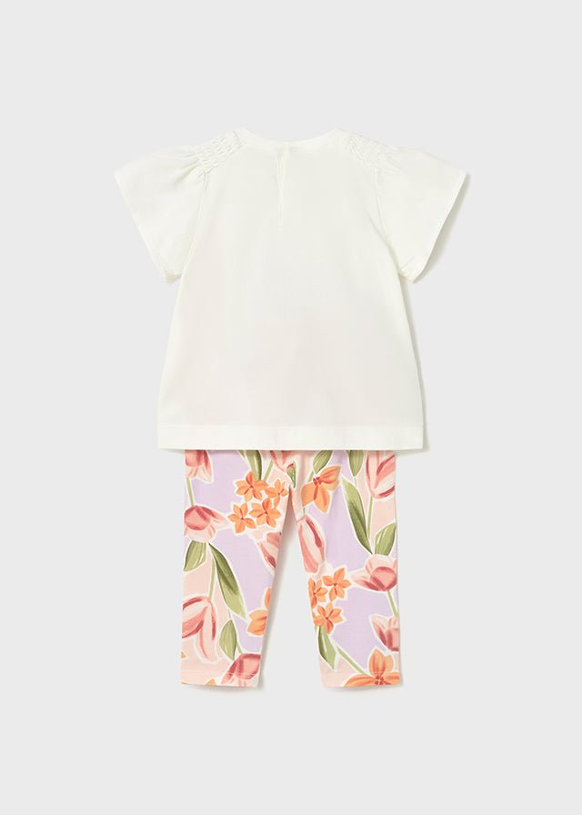 Completo Leggings Cotone Arancione 1747/28 corredino e abbigliamento neonato | NANU' BABY