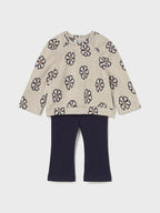 Completo leggings pullover Bimba Blu 2742/48 corredino e abbigliamento neonato | NANU' BABY