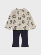 Completo leggings pullover Bimba Blu 2742/48 corredino e abbigliamento neonato | NANU' BABY