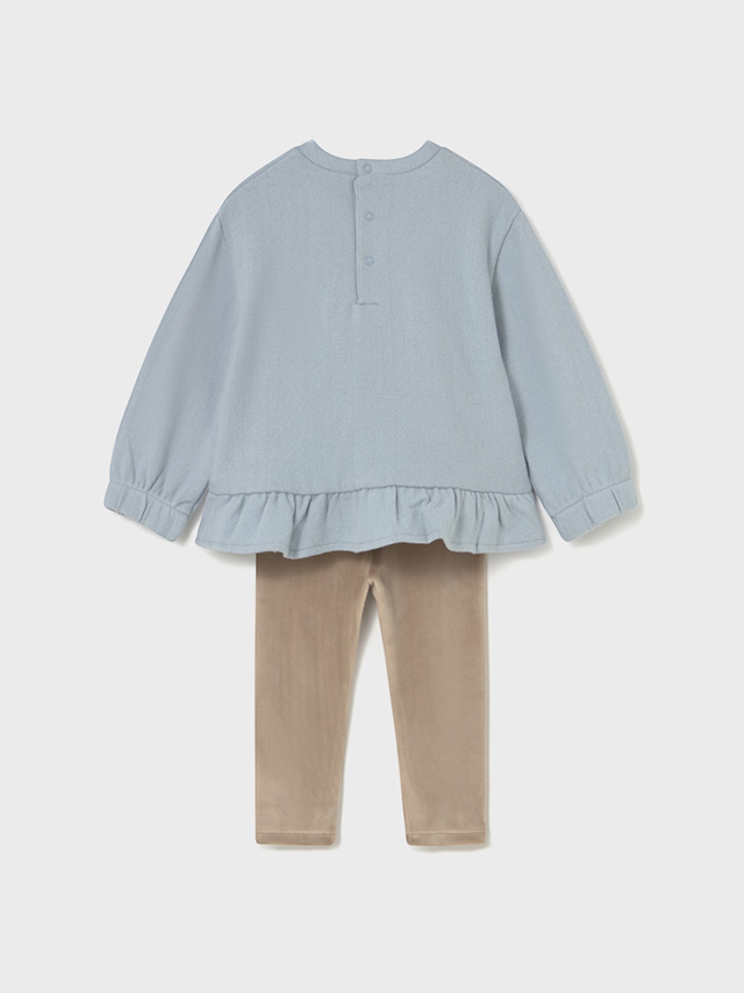 Completo leggings pullover Bimba Grigio 2738/27 corredino e abbigliamento neonato | NANU' BABY