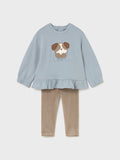 Completo leggings pullover Bimba Grigio 2738/27 corredino e abbigliamento neonato | NANU' BABY