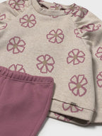 Completo leggings pullover Bimba Rosa 2742/49 corredino e abbigliamento neonato | NANU' BABY