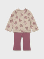 Completo leggings pullover Bimba Rosa 2742/49 corredino e abbigliamento neonato | NANU' BABY