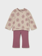 Completo leggings pullover Bimba Rosa 2742/49 corredino e abbigliamento neonato | NANU' BABY