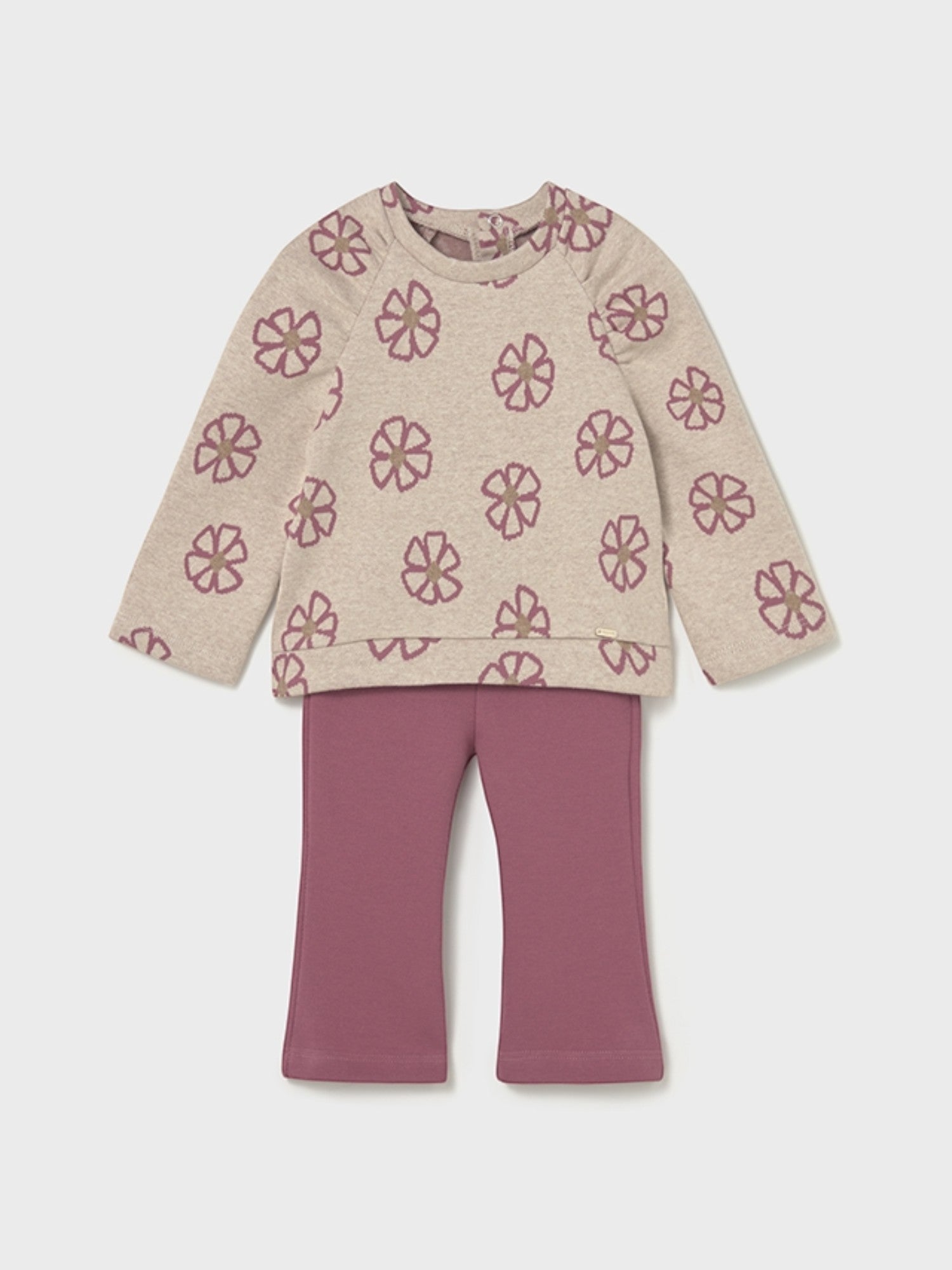 Completo leggings pullover Bimba Rosa 2742/49 corredino e abbigliamento neonato | NANU' BABY