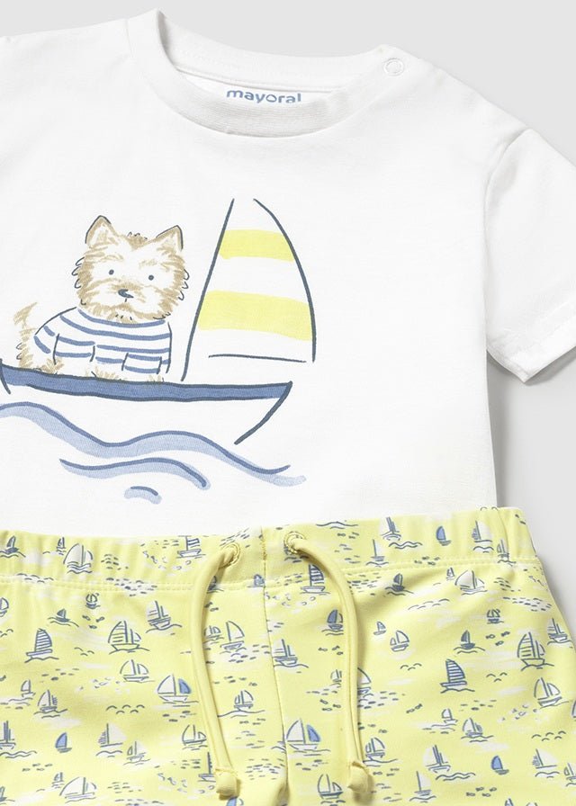 Completo Maglia Boxer Giallo 1648/16 corredino e abbigliamento neonato | NANU' BABY