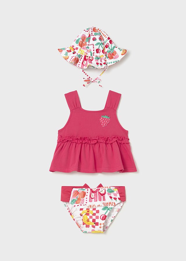 Completo Mare Cotone Rosa 1654/14 corredino e abbigliamento neonato | NANU' BABY