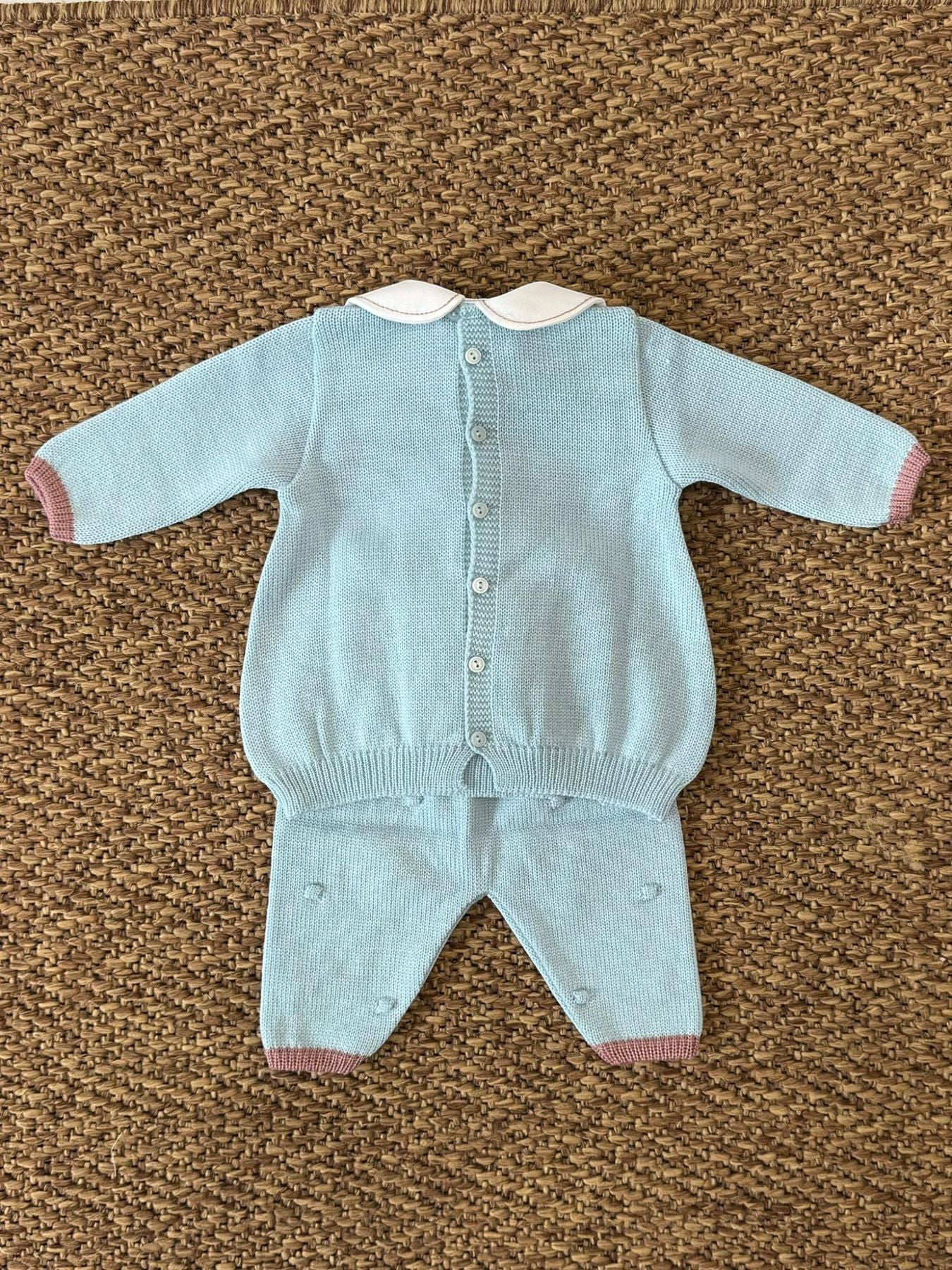 Completo nascita Campanelle e fiocco in velluto Neonata VERDE IG1519 corredino e abbigliamento neonato | NANU' BABY