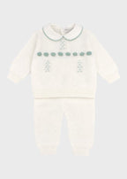 Completo Nascita Cotone Bianco Verde corredino e abbigliamento neonato | NANU' BABY