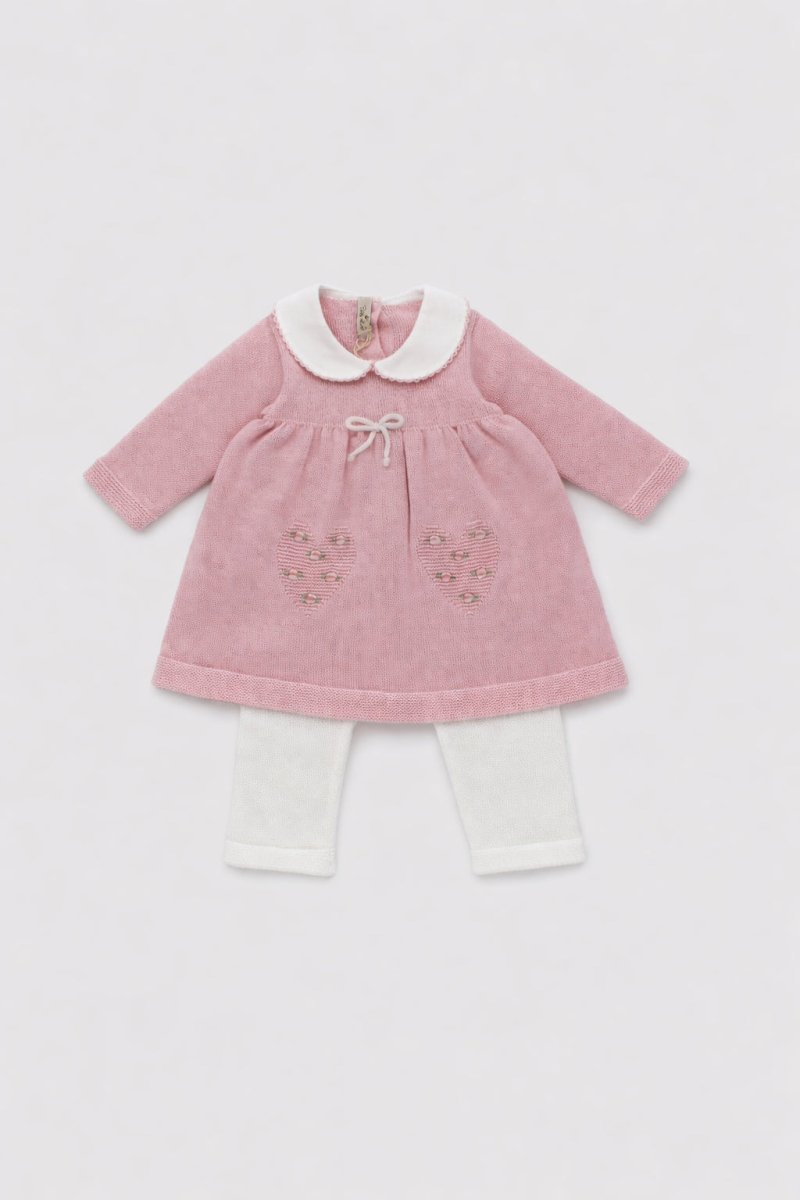 Completo Nascita Cotone Cuori Rosa CUORI/470 - R corredino e abbigliamento neonato | NANU' BABY
