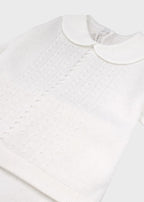 Completo Nascita Cotone Trecce Bianco 550 corredino e abbigliamento neonato | NANU' BABY