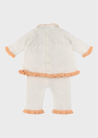 Completo Nascita Fiorellini Avorio PROVENZA/CN corredino e abbigliamento neonato | NANU' BABY