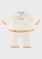 Completo Nascita Fiorellini Avorio PROVENZA/CN corredino e abbigliamento neonato | NANU' BABY
