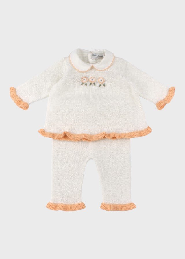 Completo Nascita Fiorellini Avorio PROVENZA/CN corredino e abbigliamento neonato | NANU' BABY