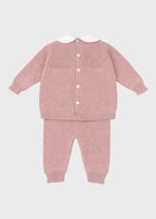 Completo Nascita Fiorellini Ricamati TERESA Rosa corredino e abbigliamento neonato | NANU' BABY