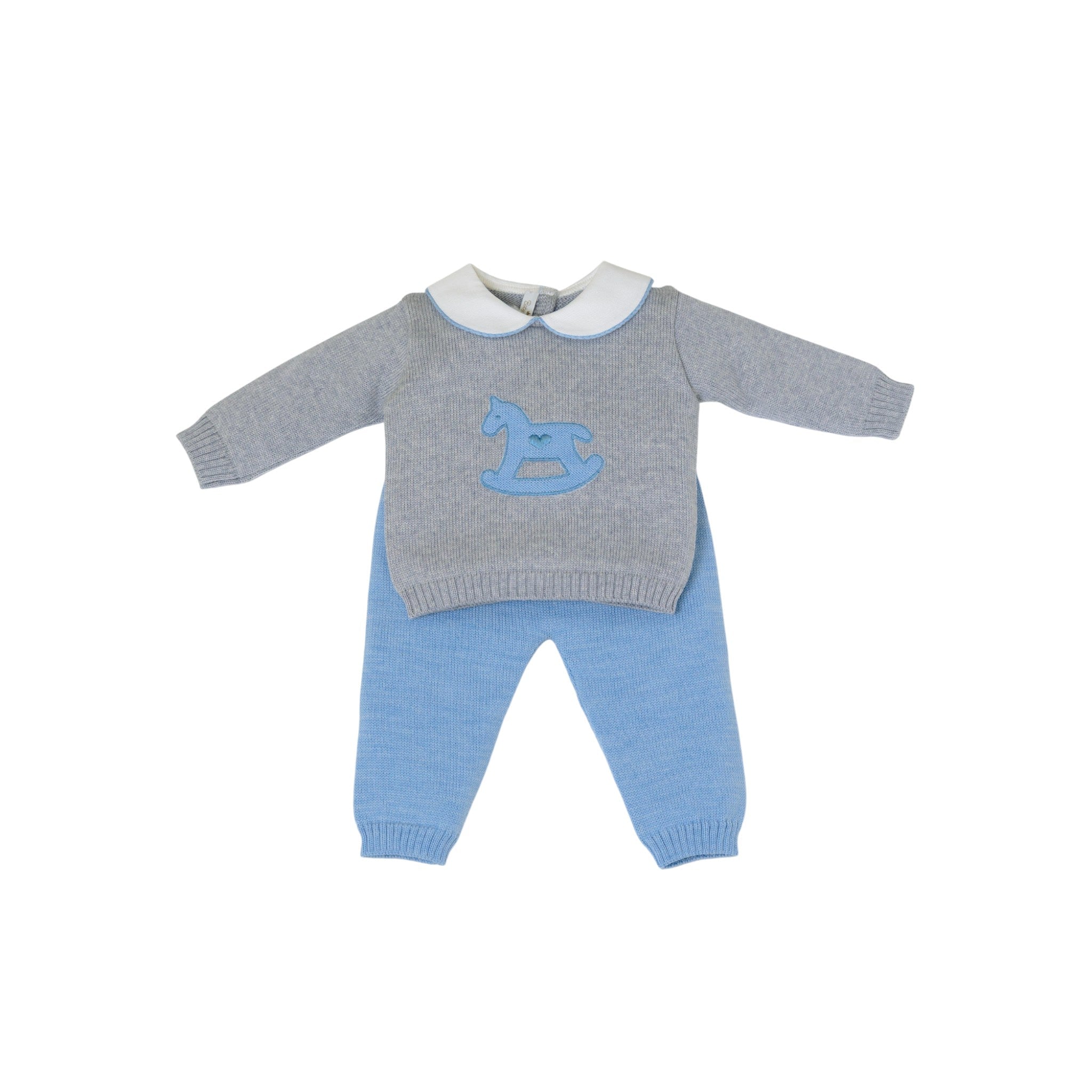 Completo Nascita Grigio Pura Lana BABY LORD CAVALLINO/522 corredino e abbigliamento neonato | NANU' BABY