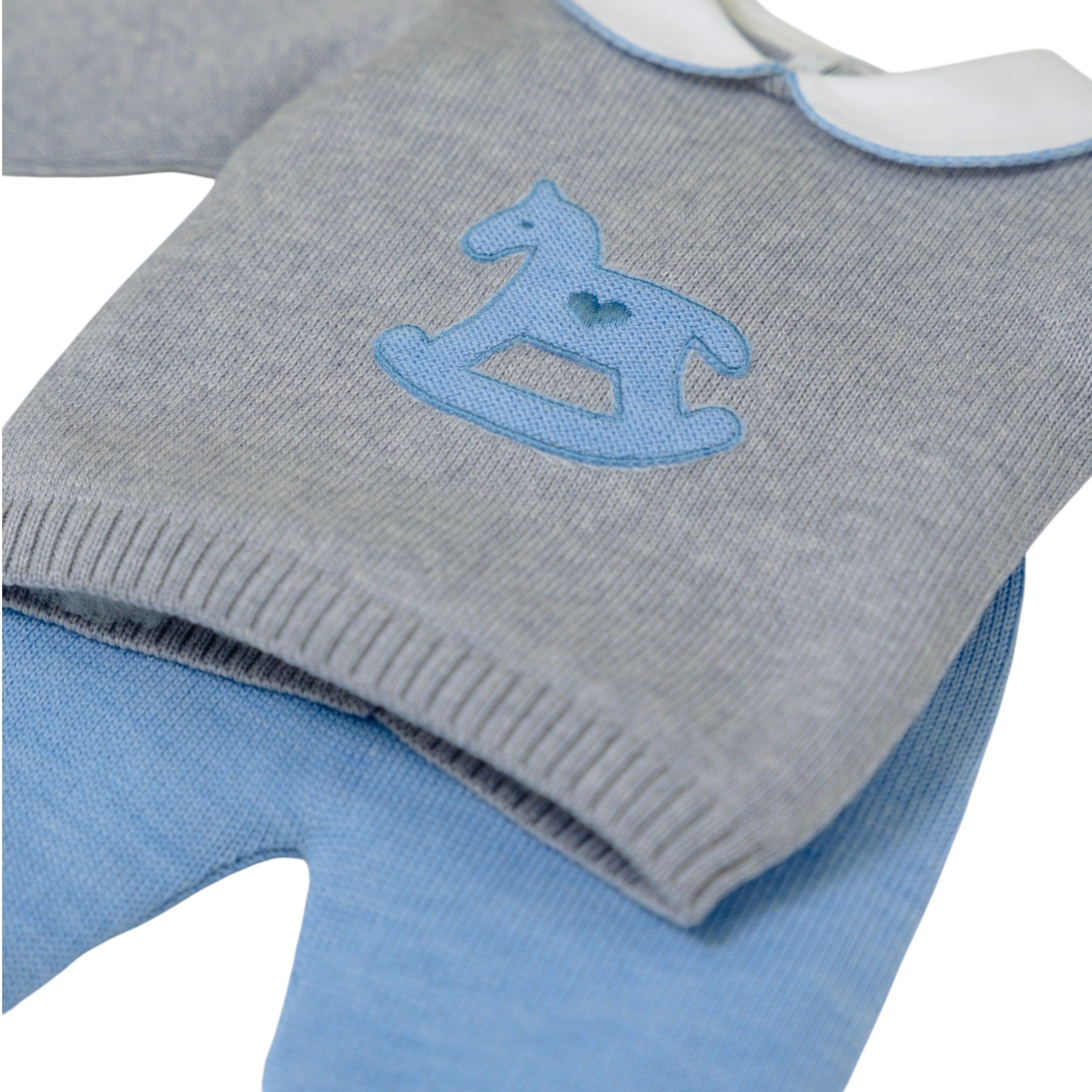 Completo Nascita Grigio Pura Lana BABY LORD CAVALLINO/522 corredino e abbigliamento neonato | NANU' BABY