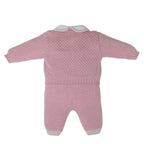 Completo Nascita Neonata Lana Vergine 100% Rosa Mongolfiera IN5731/R corredino e abbigliamento neonato | NANU' BABY