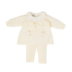 Completo Nascita Neonata Lana Vergine 100% Vaniglia Tortora IN2419/V corredino e abbigliamento neonato | NANU' BABY