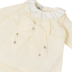 Completo Nascita Neonata Lana Vergine 100% Vaniglia Tortora IN2419/V corredino e abbigliamento neonato | NANU' BABY