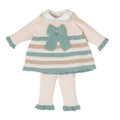 Completo Nascita Neonata Lana Vergine 100% Verde Vaniglia IN2319/V corredino e abbigliamento neonato | NANU' BABY