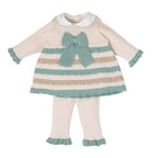 Completo Nascita Neonata Lana Vergine 100% Verde Vaniglia IN2319/V corredino e abbigliamento neonato | NANU' BABY