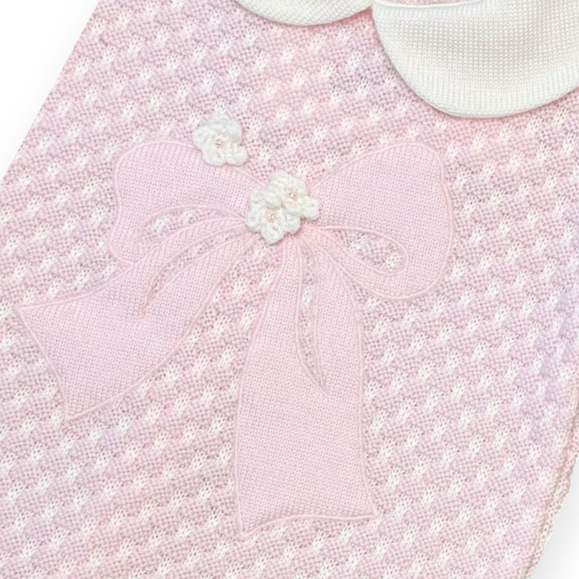 Completo Nascita Neonata Rosa 100% Lana Fiocco 7767 corredino e abbigliamento neonato | NANU' BABY