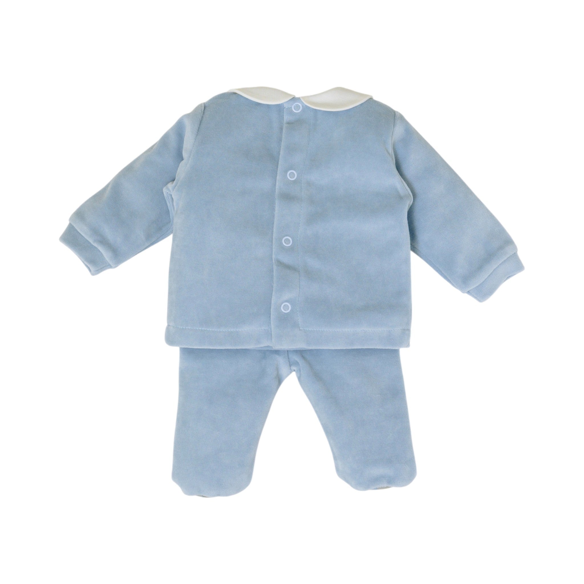 Completo Nascita Neonato Ciniglia 100% Cielo Orsetto Palloncini IN7051/C corredino e abbigliamento neonato | NANU' BABY
