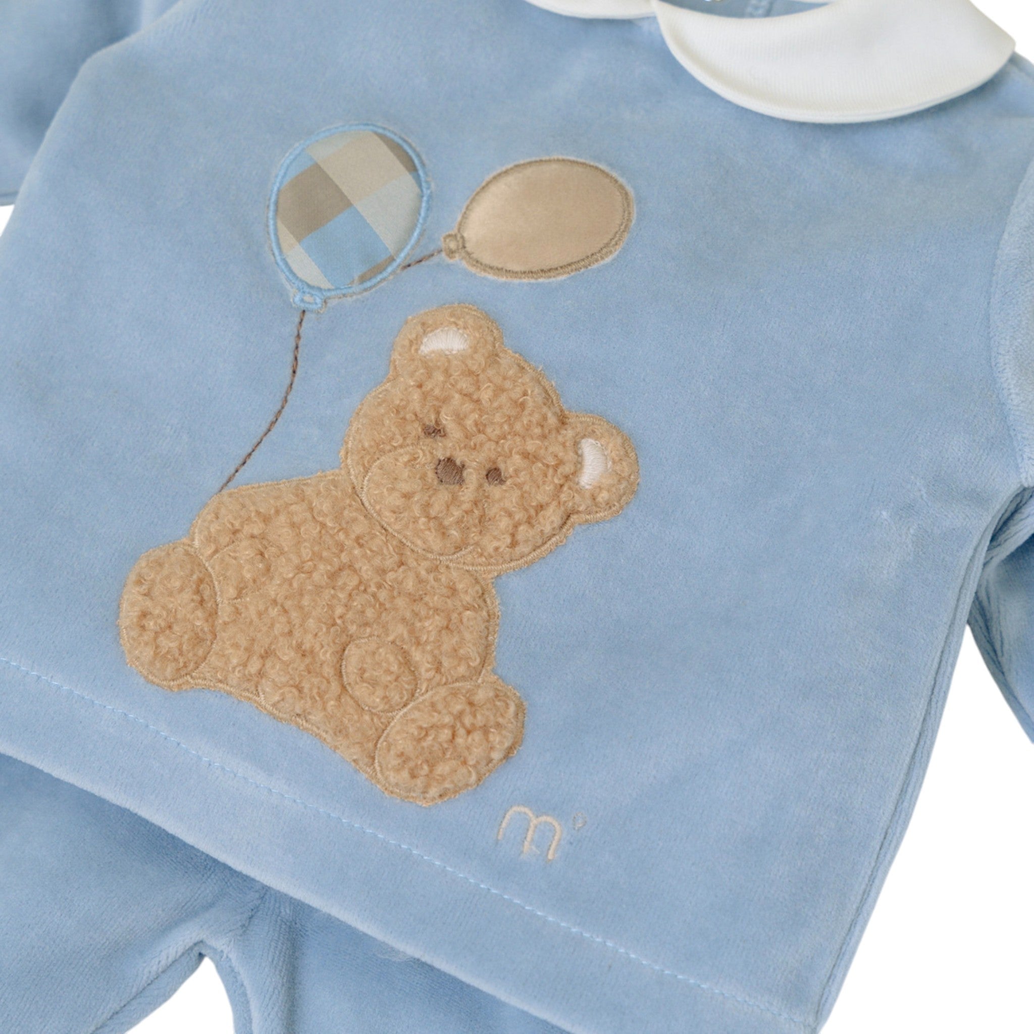 Completo Nascita Neonato Ciniglia 100% Cielo Orsetto Palloncini IN7051/C corredino e abbigliamento neonato | NANU' BABY
