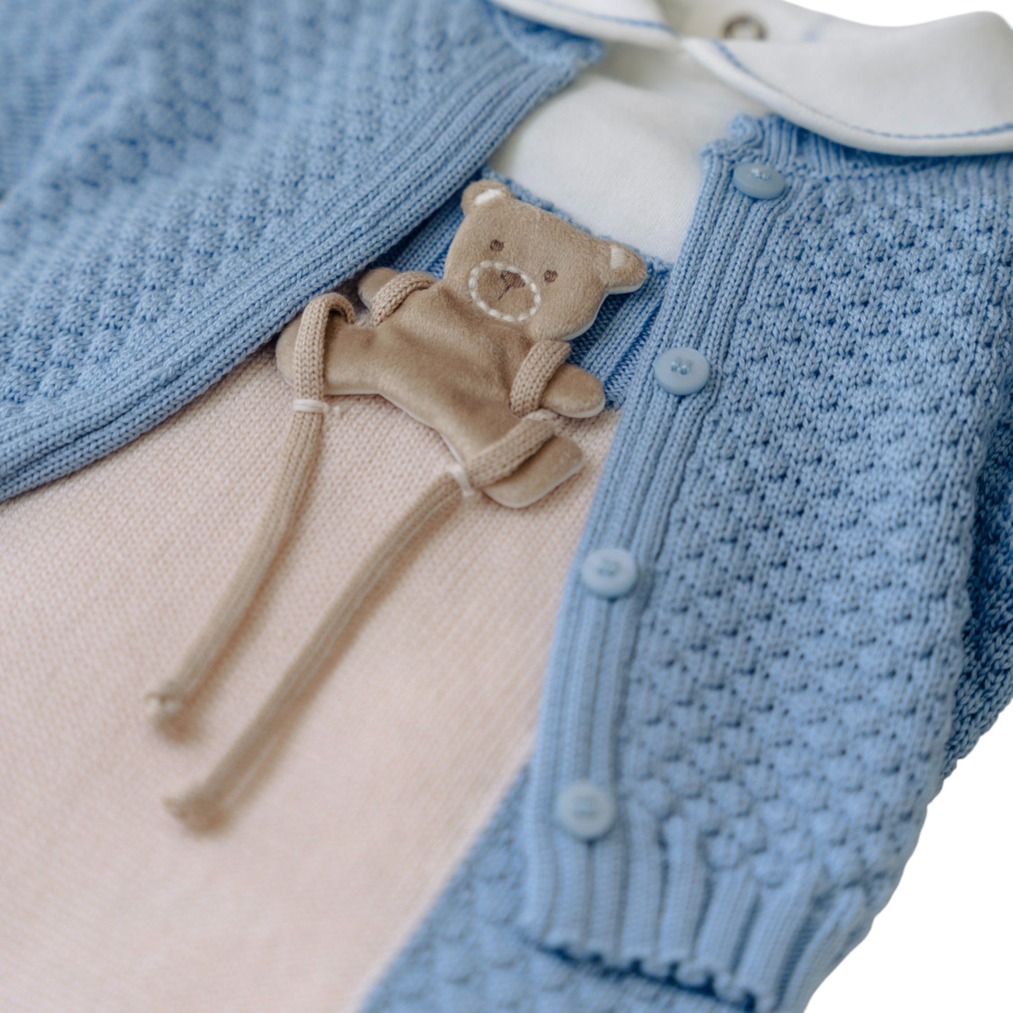 Completo Nascita Neonato Lana Vergine 100% Cielo Mongolfiera IN5731/C corredino e abbigliamento neonato | NANU' BABY