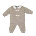 Completo Nascita Neonato Lana Vergine 100% Tortora IN6350 corredino e abbigliamento neonato | NANU' BABY