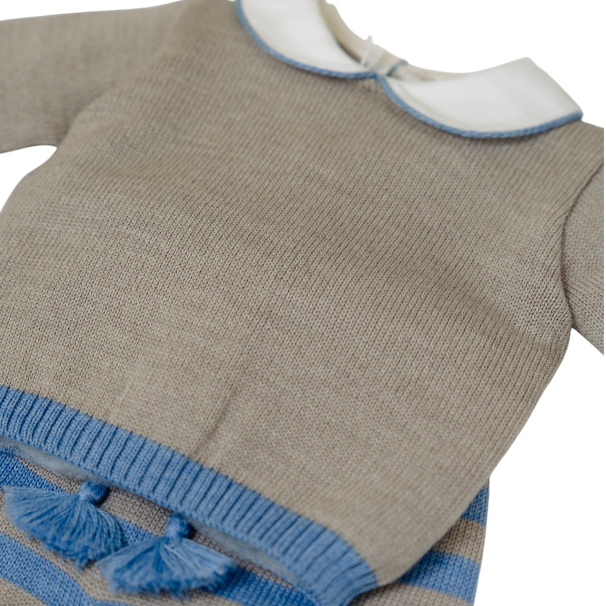 Completo Nascita Tortora Azzurro Pura Lana BABY LORD 523/A corredino e abbigliamento neonato | NANU' BABY