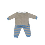 Completo Nascita Tortora Azzurro Pura Lana BABY LORD 523/A corredino e abbigliamento neonato | NANU' BABY