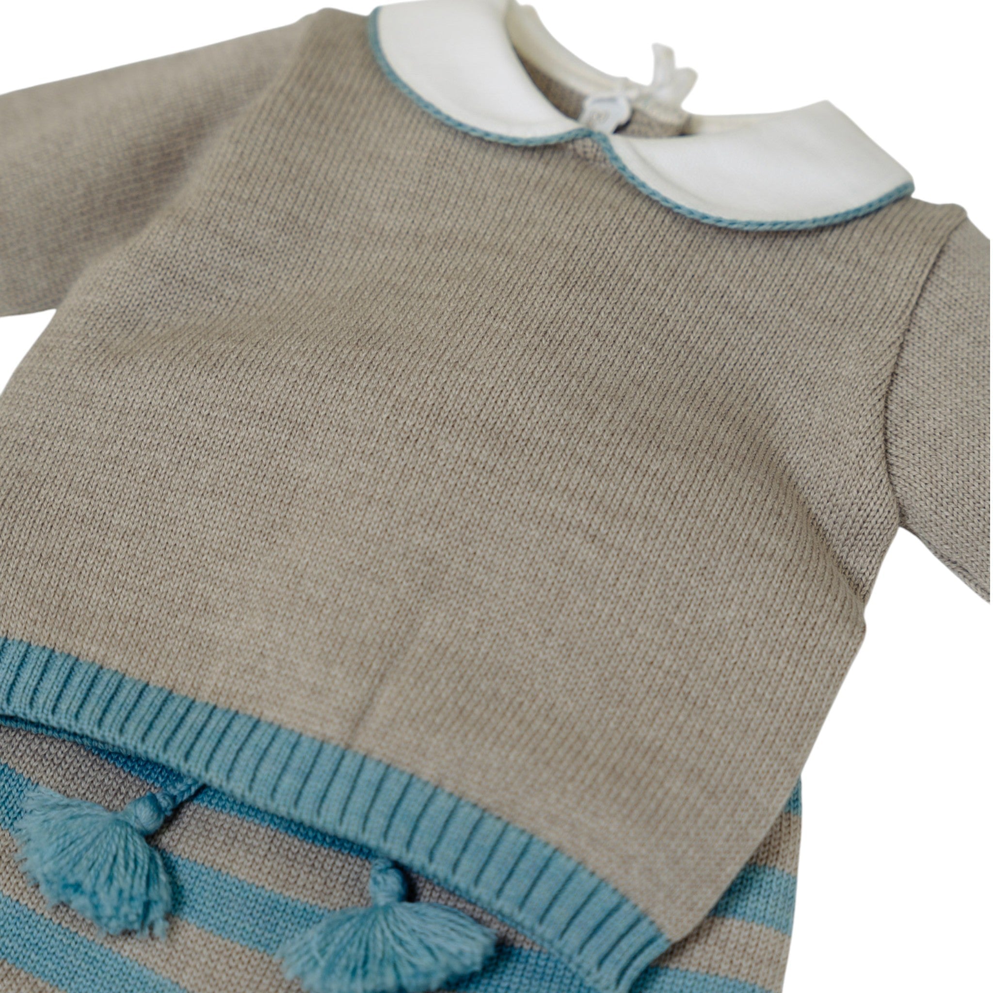 Completo Nascita Verde Righe Pura Lana BABY LORD 523 corredino e abbigliamento neonato | NANU' BABY