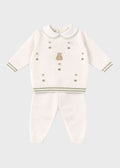 Completo Pois Orsetto Verde EK5650V corredino e abbigliamento neonato | NANU' BABY