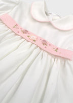 Completo Rigatino Ricamo Rococo' LULÙ/3132 corredino e abbigliamento neonato | NANU' BABY